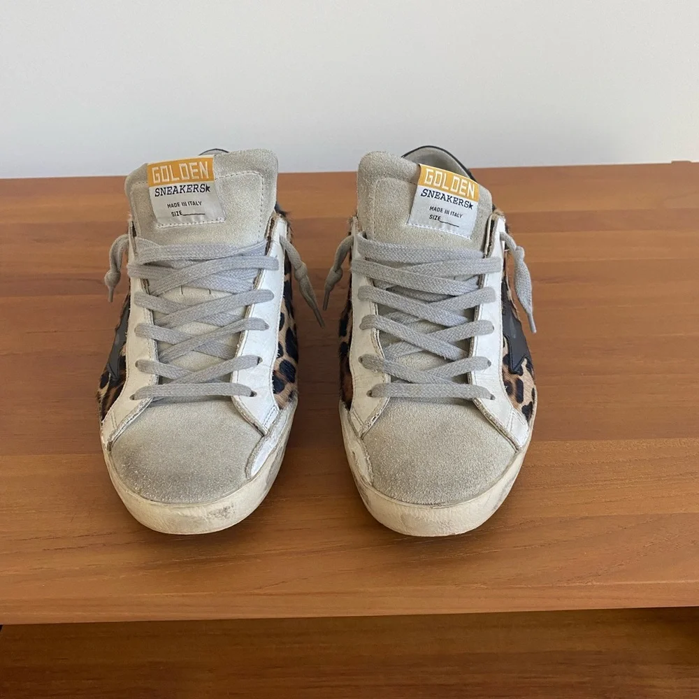 GGDG Superstar Leopard Calf Hair Sneakers - Picture 3 of 7